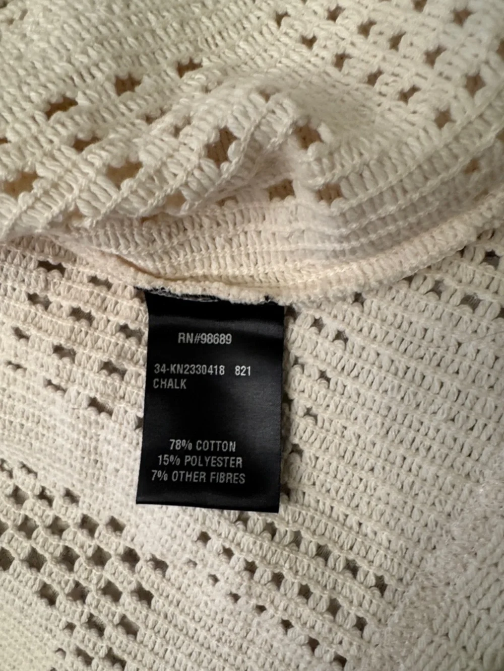Todd Snyder  Open-Knit Long-Sleeve Cabana Shirt in Chalk. Made in Italy. Medium - Picture 4 of 7